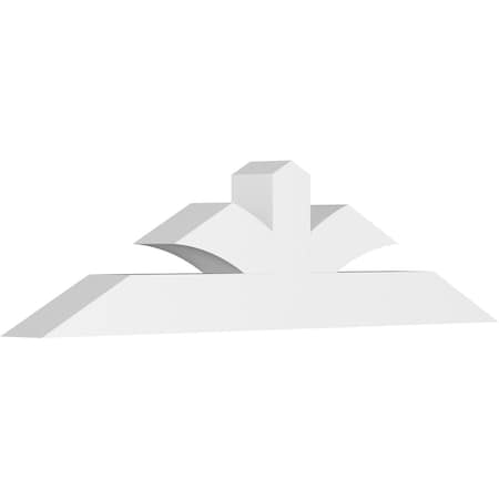 Ekena Millwork Richland Architectural Grade PVC Gable Bracket, 72"W x 18"H x 6"D x 6"F, 6/12 Pitch GBP072X18X0606RIC00